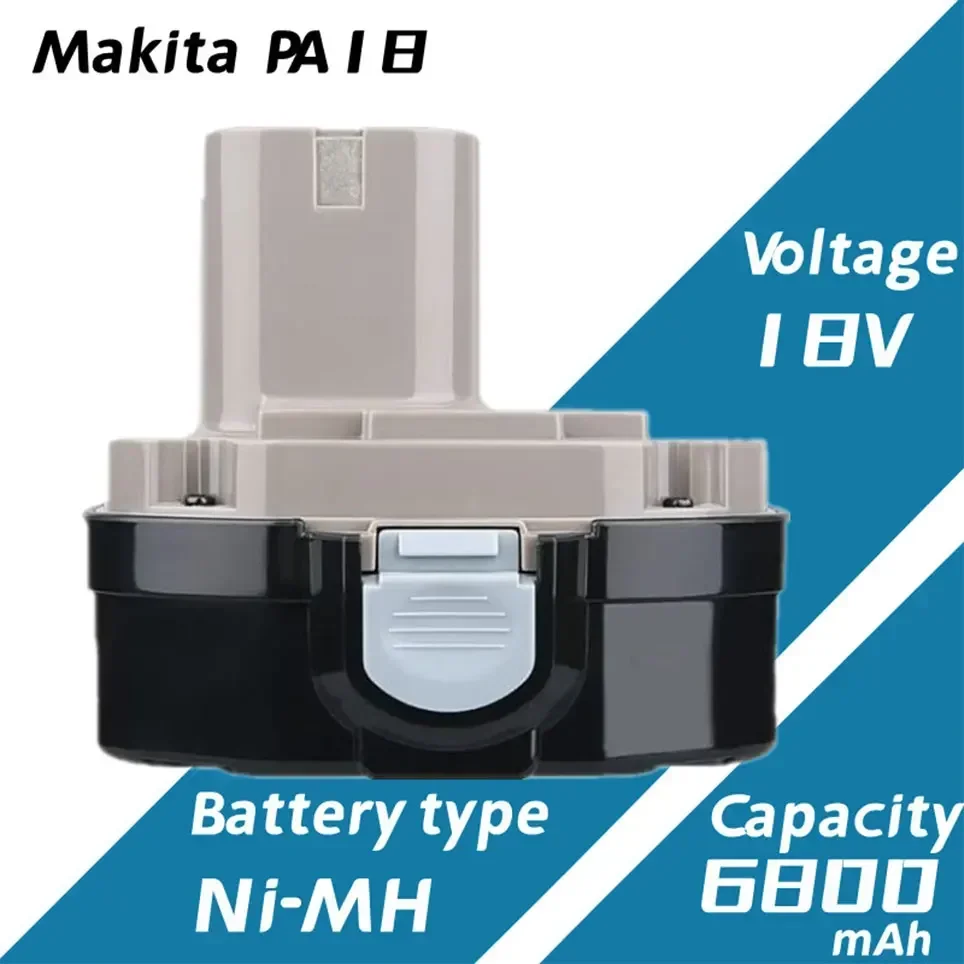 18V 6.8Ah 9800MAH 4800MAH Ni-MH Battery Replace Makita 18V Battery PA18 1822 1823 1833 1834 1835 1835F 192828-1 192829-9