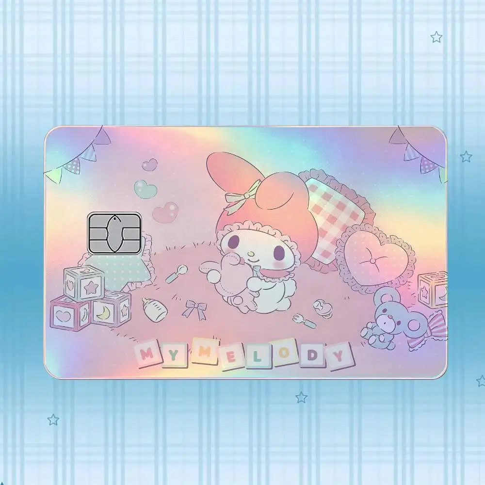 My M-Melody Laser-Holografischer Karten-Skin-Aufkleber für Kredit- und Debitkarten – 4 Stück/Set, wasserfester, kratzfester Schutz – Detail 9