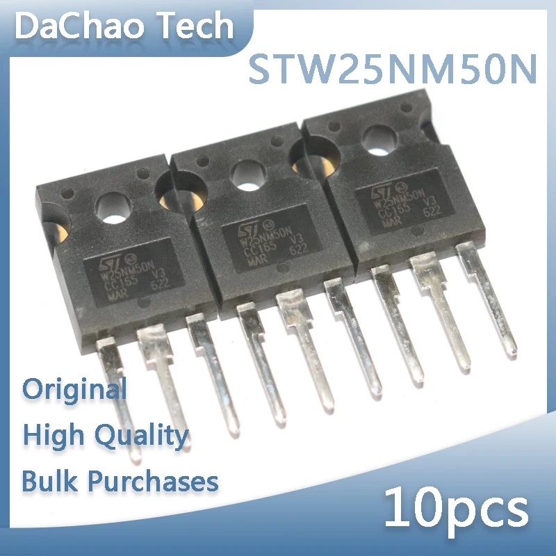 10pcs STW25NM50N 25NM50N 550V 22A ST FET TO-247 Original New