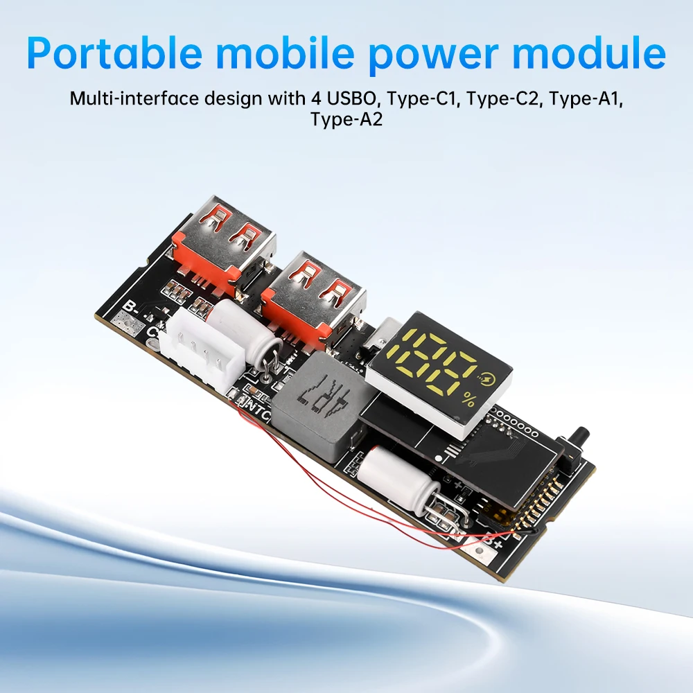 3S 4S 5S 65W 100W Support MPPT Charging Treasure USB TPYE-C Two-way Super Fast Charging Mobile Power Module QC PD PPS SCP VOOC