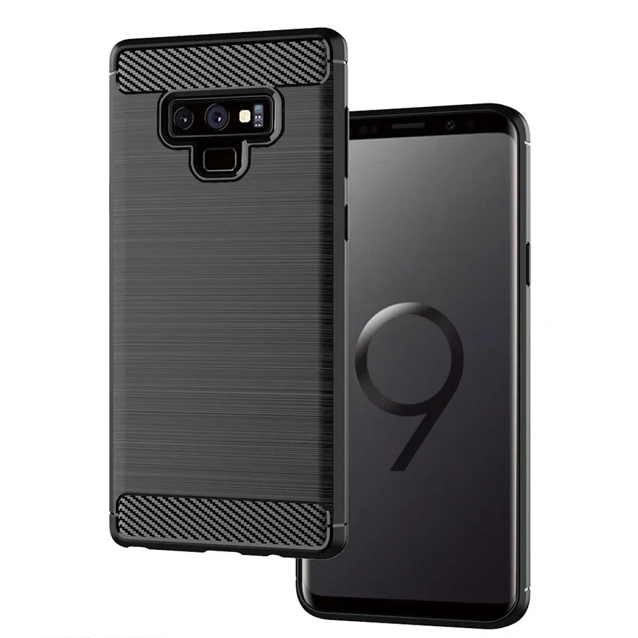 Carbon Case For Samsung Galaxy Note 9 Case Silicone TPU Bumper Shockproof Cover for Samsung Galaxy Note9 N9600 N960F Coque Capas