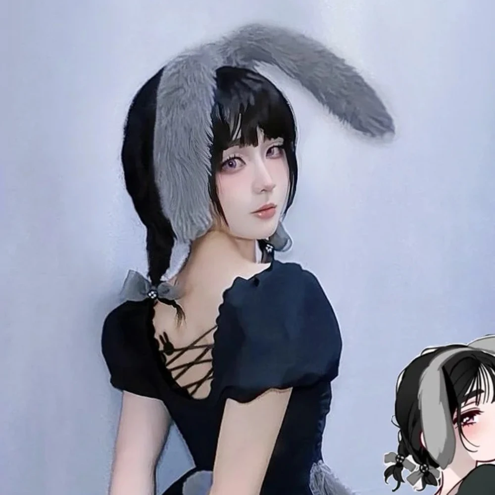 Anime Alien Stage Mizi Sua Cosplay Kostuum Pruik Vrouwen Lolita Lang Haar Hittebestendige Synthetische Pruik Halloween Party Prop