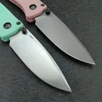 BM 533 Bugout EDC Jackknife New Folding Pocket Knife Survival Hand Tools White/ Black Blade Camping Tactical Knife Outdoor Facas