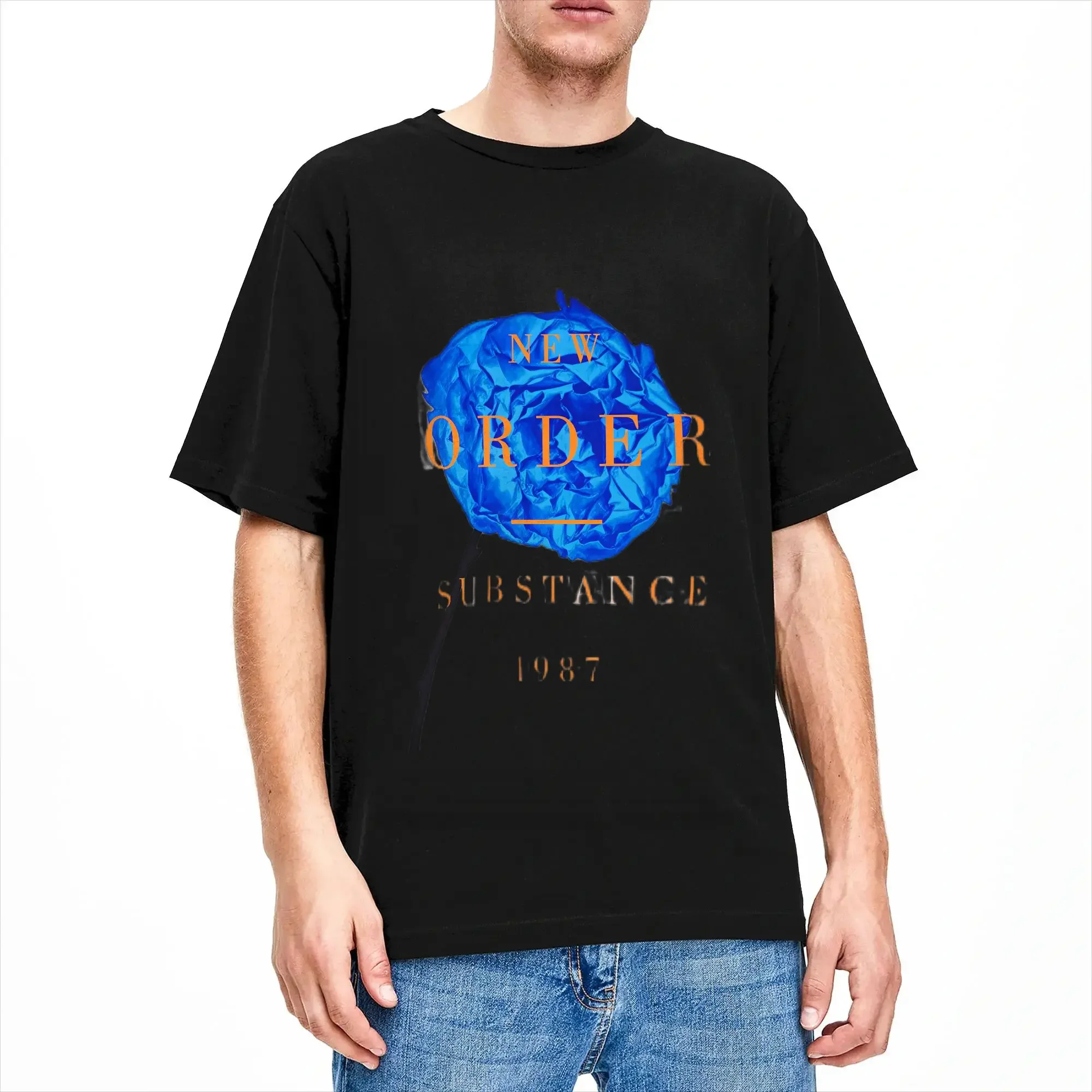Men Band New Order T Shirt  100% Cotton Clothing Funny Short Sleeve Crewneck Tee Shirt Plus Size T-Shirt