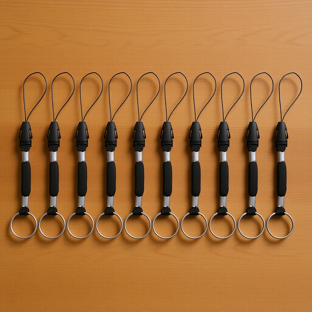 

10Pcs Detachable Lanyard for Flashlight Phone USB Drive Mp3 Card Nylon Security Strap Lightweight Anti-Loss Hanging
