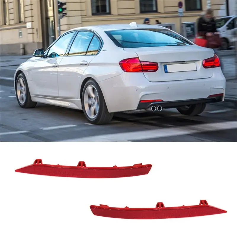 

For 2015-2018 BMW 320i 320ix 328i 328ix 328d 330i 330ix 340i (F30) Rear Bumper Reflector Light Trim Lamp 63147400209 63147400210