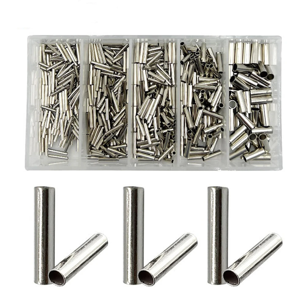 600 قطعة الصيد تجعيد الأكمام خيط صنارة الصيد موصل خيط صنارة الصيد أنبوب الكارب الصيد اكسسوارات Pesca #6