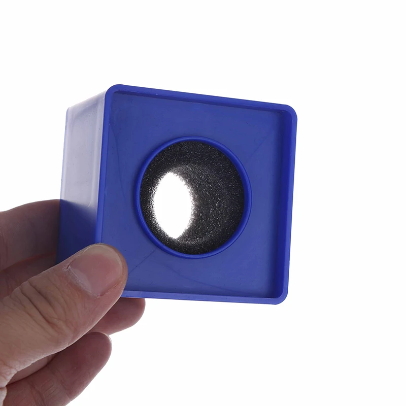 ABS quadrato a forma di cubo intervista KTV Mic microfono Logo Flag Station
