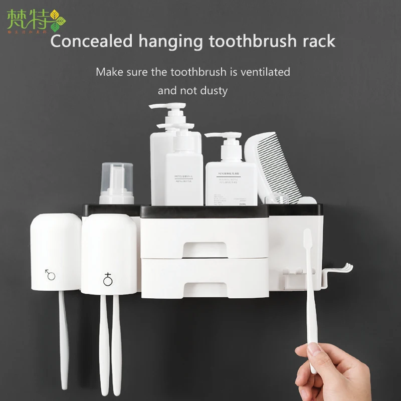 

Wholesale Toothbrush Holder Toothpaste Dispenser Tooth Brush Holder Toothbrush