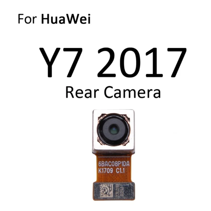 Front Selfie Facing & Back Rear Main Camera Flex Cable For HuaWei Y7 Prime Y6 Pro Y5 GR5 2017 2018 Big Small Camer Module Ribbon