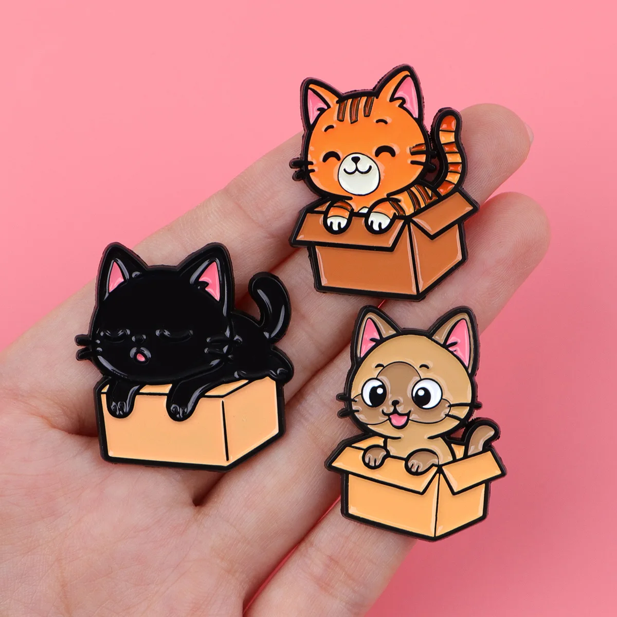 Cartoon Dogs Enamel Pin Cute Cat Badge On Backpack Lapel Pins Manga Brooches for Jackets Cosplay Accessories Pet Lover Gift 
