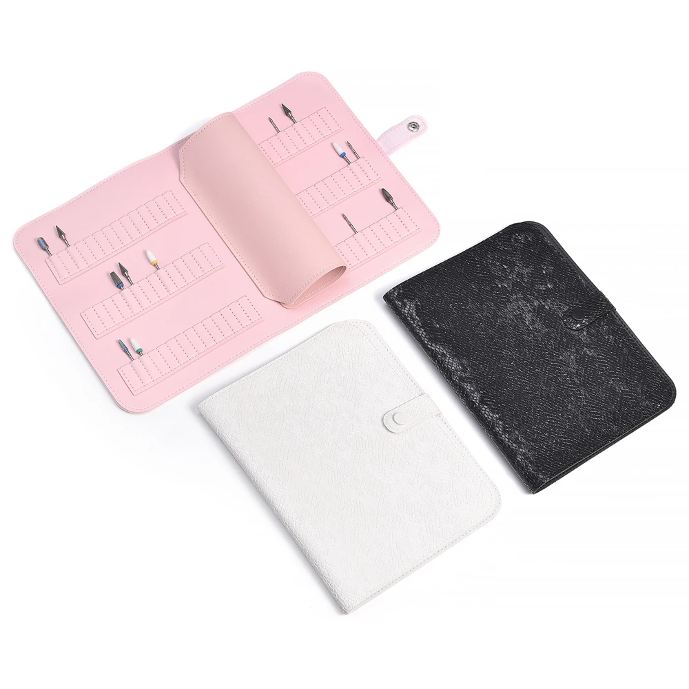 

84 Positions Folding Nail Drill Bits Bag Portable Holder DIY Nails Art Tool Storage Soft Nail Drill Bags Manicure Accessories