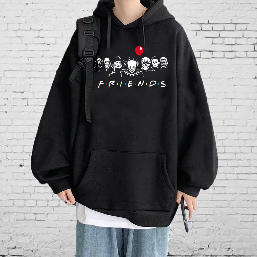 Stephen King Horror Characters hoodie youthful anime sweater anime winter elegant streetwear teen tracksuits Y2K youthful