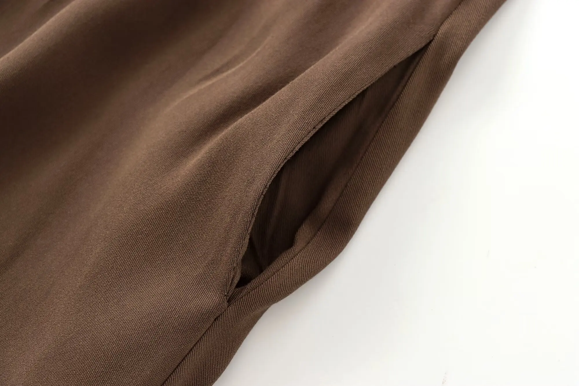 فستان نسائي متوسط الطول برقبة دائرية ، ديكور جيب جانبي ، فضفاض ، بدون أكمام ، سحاب خلفي ، موضة عتيقة ، جديدة