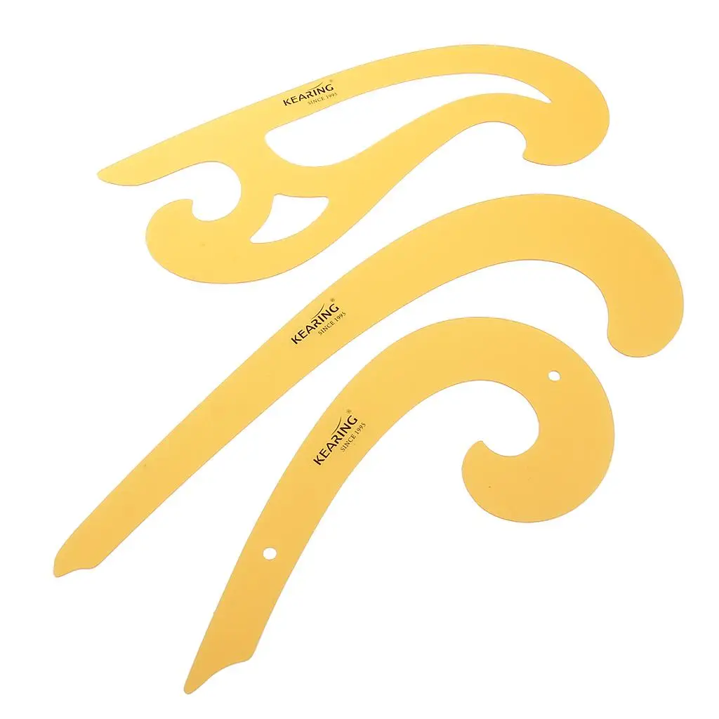 

French Curve Ruler Set Durable Plastic Clothing Stencil Drawing Template for Pattern Cutting and Tailor Work