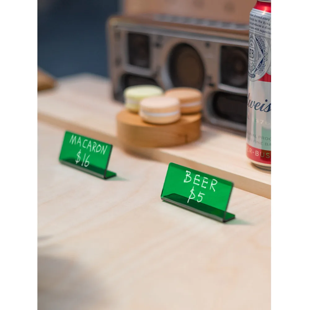 

Перезаписываемая металлическая доска и акриловые ценники — стираемые рукописные этикетки для супермаркетов, пекарни и розничных магазинов