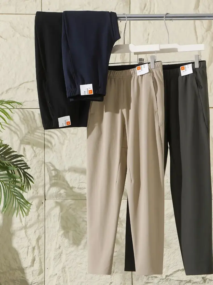 Golf Series 3D Tailored Winter Men's Training Sports Jaet  Soft ell Casual Pants Straight Leg Pred Fold Casual