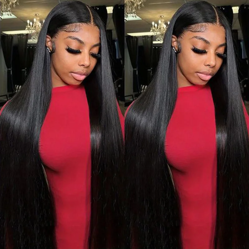 HD Transparent 13x4  Body Wave Lace Front Wig Pre Plucked 360 Lace Frontal Wig Human Hair Wigs For Women 5x5 Closure Wig