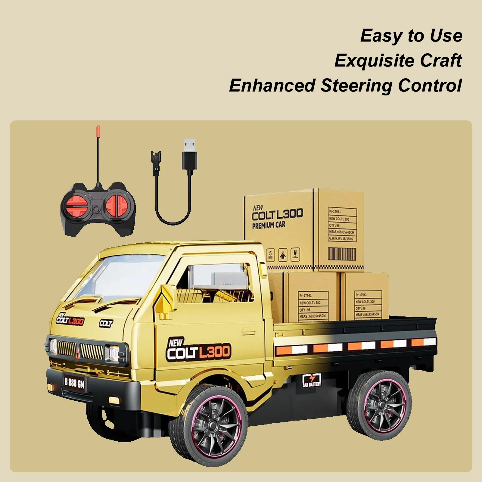 شاحنات RC تلعب السيارة مع شاحنات خفيفة وصوتية للأولاد للعب الداخلي والخارجي في السباق في الفناء الخلفي وعيد الميلاد وعيد الميلاد