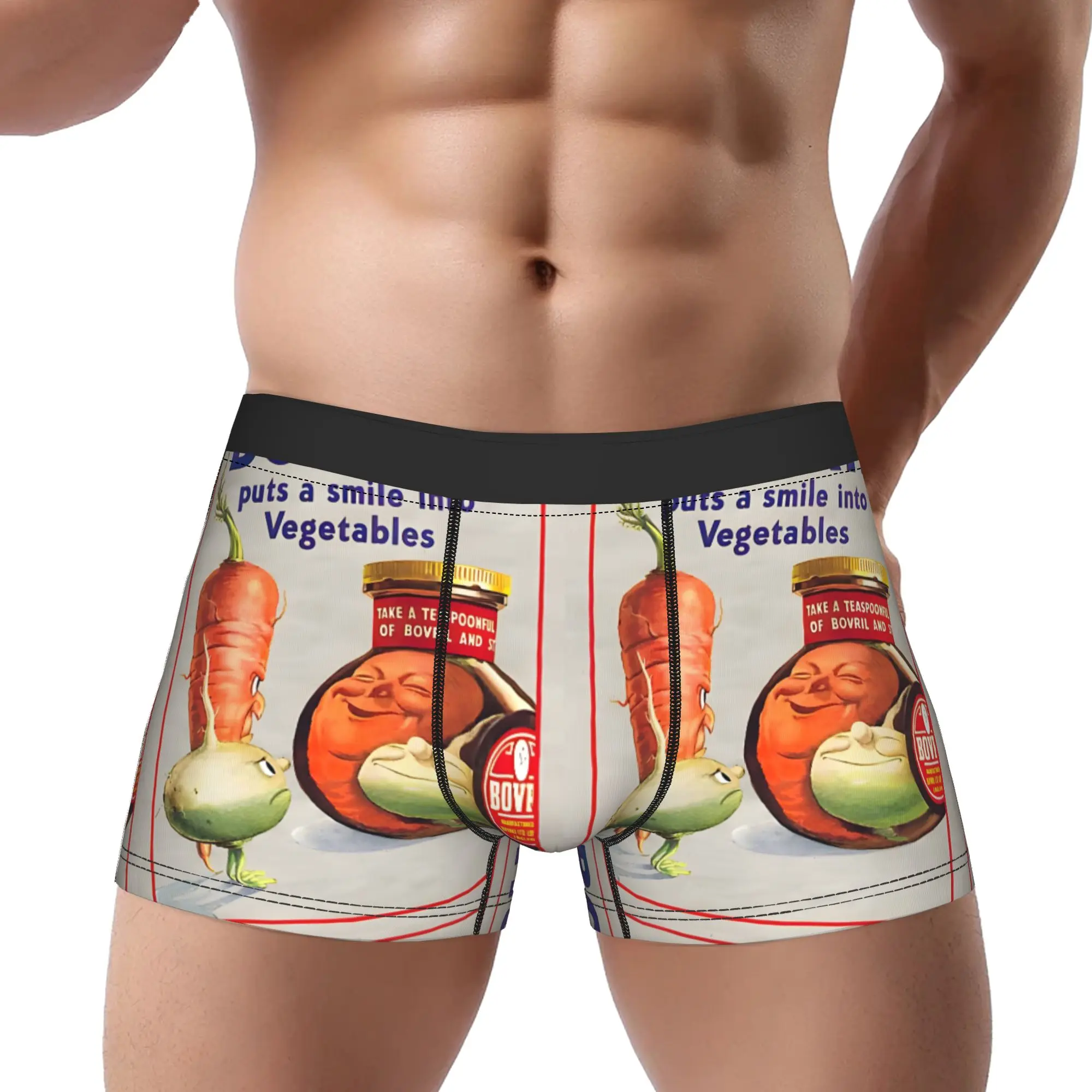 

BOVRIL ADVERT Underpants Breathbale Panties Men's Underwear Bovril Print Shorts Boxer Briefs