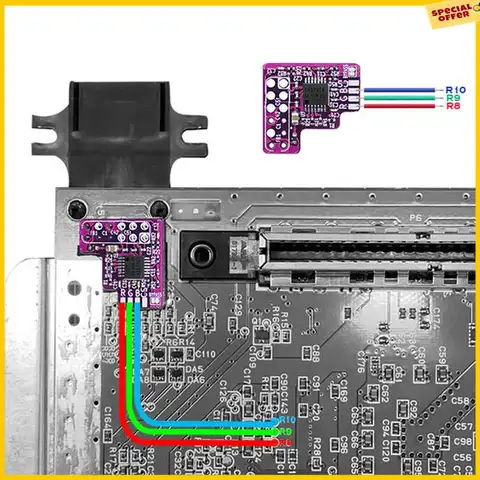 A25P N64 RGB MOD Kit For N64 NTSC Consoles RGB Module Chip For Nintendo 64 NTSC Modified RGB Output Module Durable
