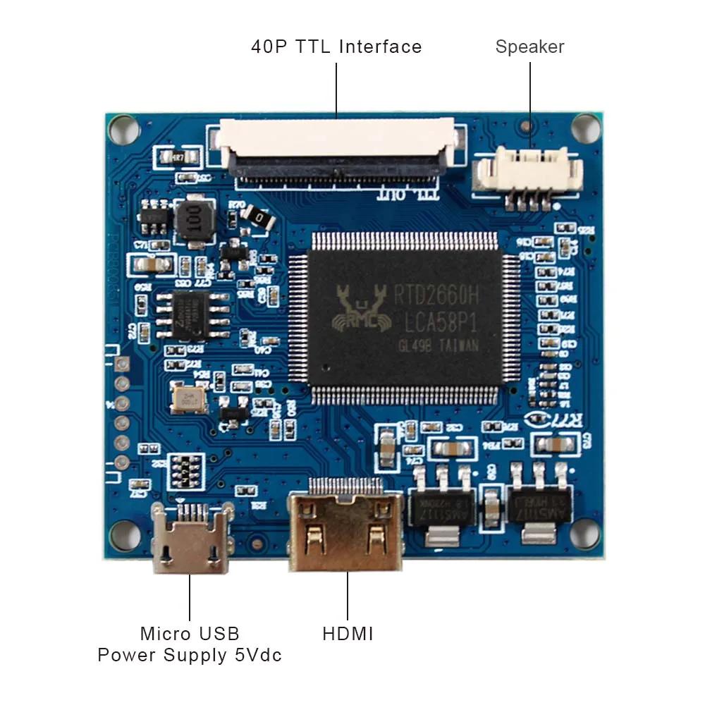 VSDISPLAY 4.3inch VS043T-00 480X272 Brightness 500nit TFT-LCD Screen With HDMI-mini LCD Controller Board