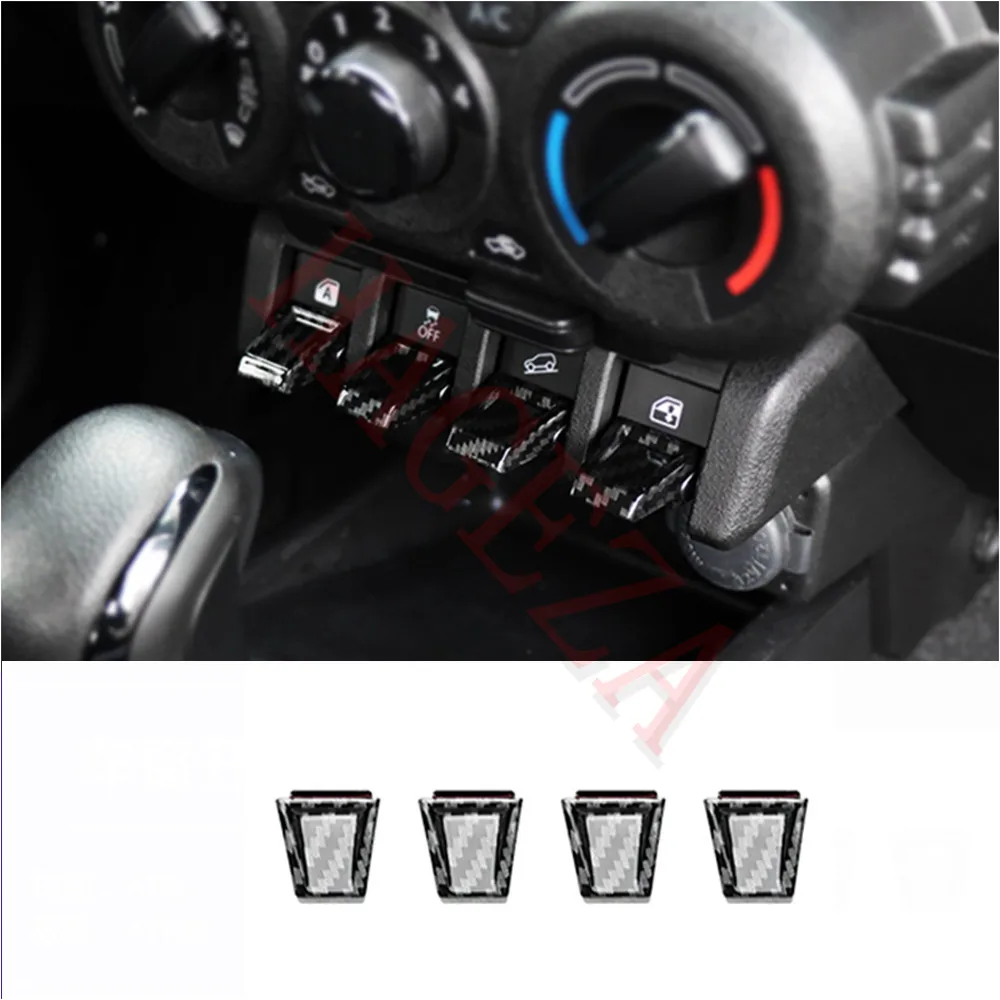 ABS Auto Window Button Extension Switch Decorative Cover Trim Fit for Suzuki Jimny 2019-2024 Car Refit Accessories