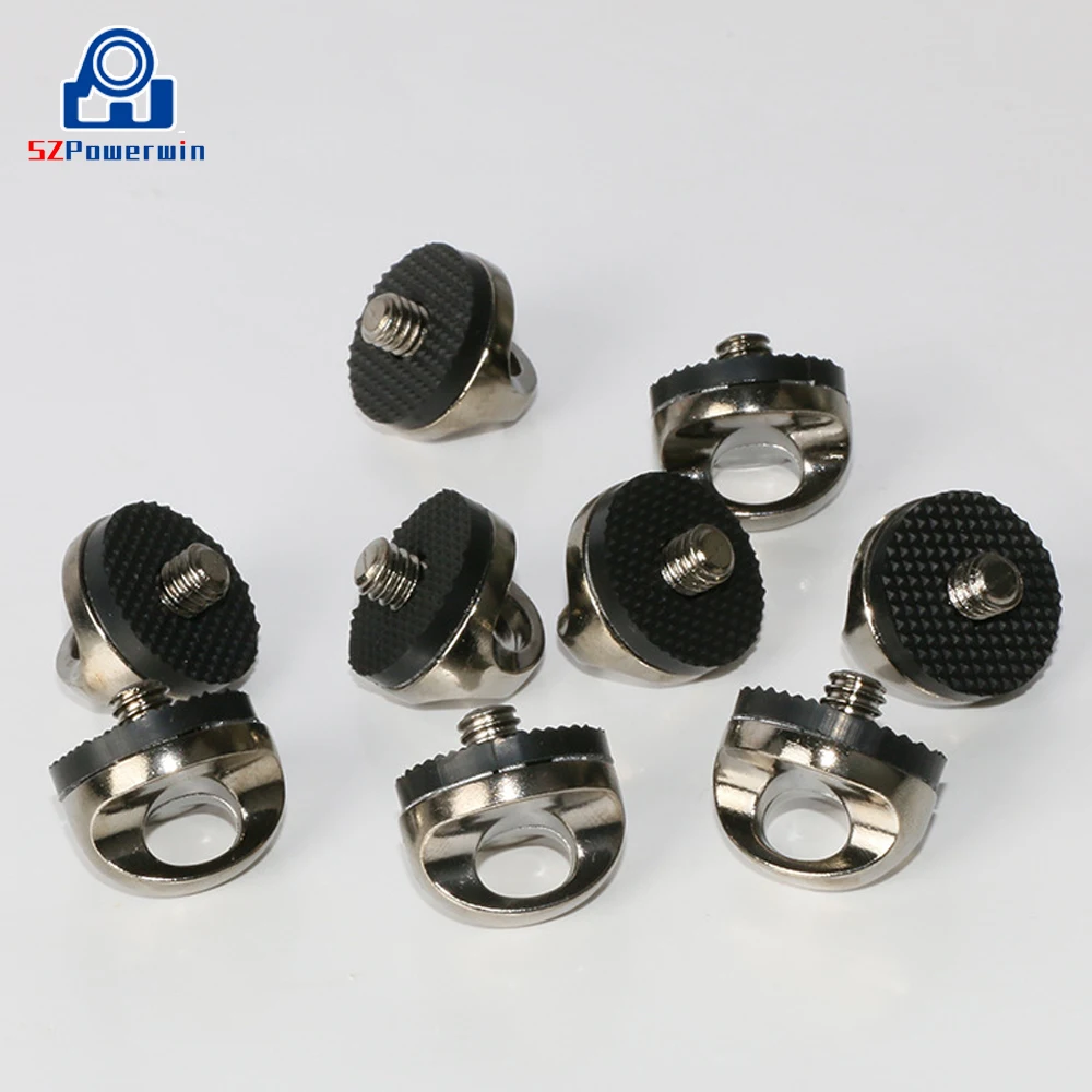 SZPowerwin-tornillo de correa para estudio fotográfico, bolsa de cámara, tornillos de fotografía para SLR DSLR, montaje de adaptador de trípode, 1/4-20 pulgadas, 50 unidades por lote
