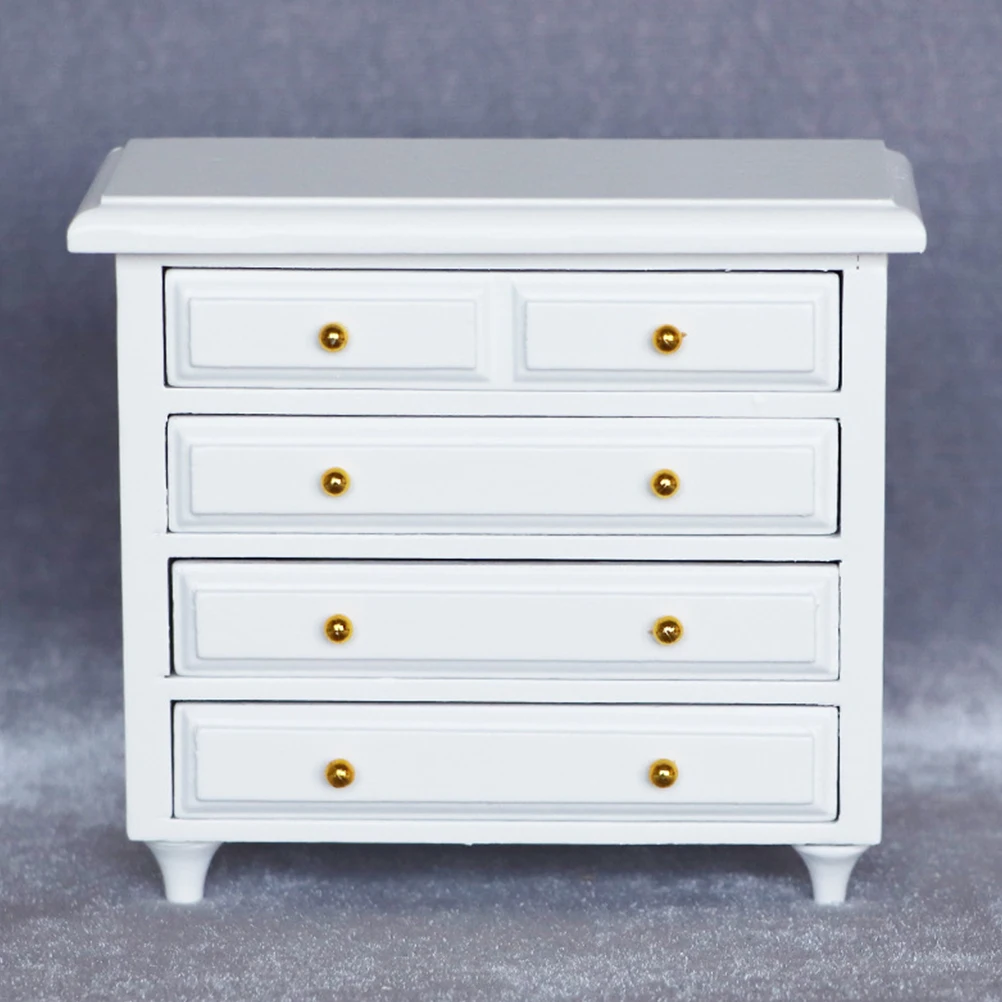 Decoración de gabinete de madera en miniatura, artesanía fina, Mini muebles de casa realistas, modelo de empresa de proyectos de graduación para estudiantes, 1 ud.