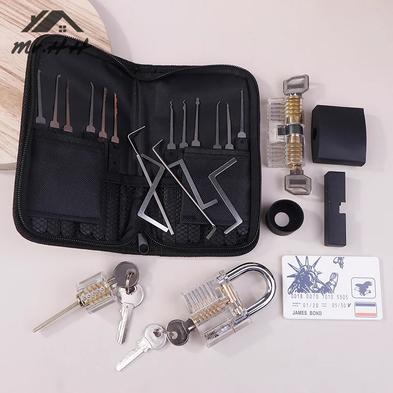 

31 Pcs/set Lock Repair KitBad Key Auto ExtractorRemoval Hook 5 In 1 Lock Picking PracticeHand ToolsLock Opening Tool Set