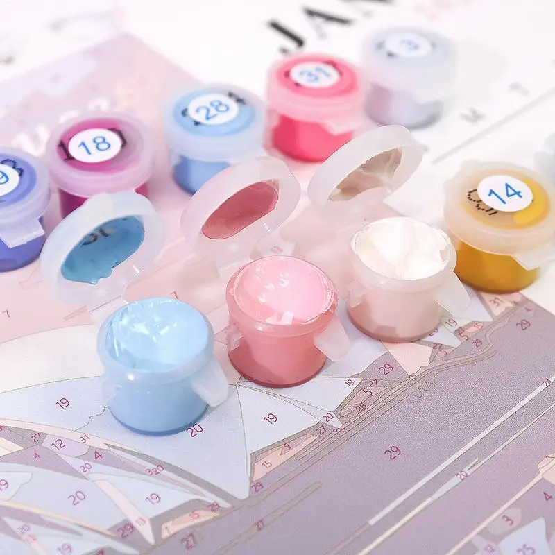 Calendario da parete 2025 Calendario da disegno digitale con pennello e calendario con vernice acrilica Decorazioni da scrivania per la scuola domestica