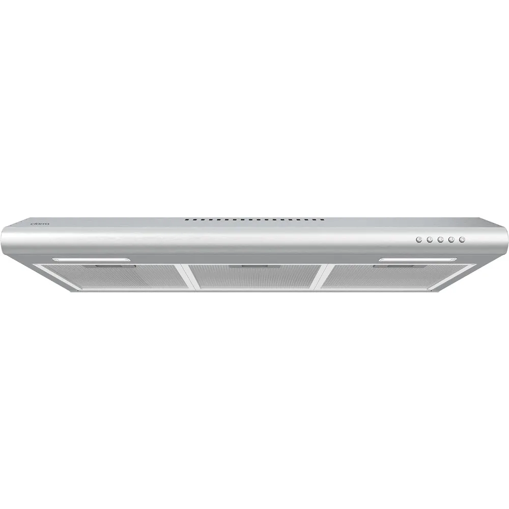 Range Hood 30 inch Under Cabinet Ductless Vent Hood for Kitchen Stove Hood with 3 Speed Exhaust Fan in Stainless Steel