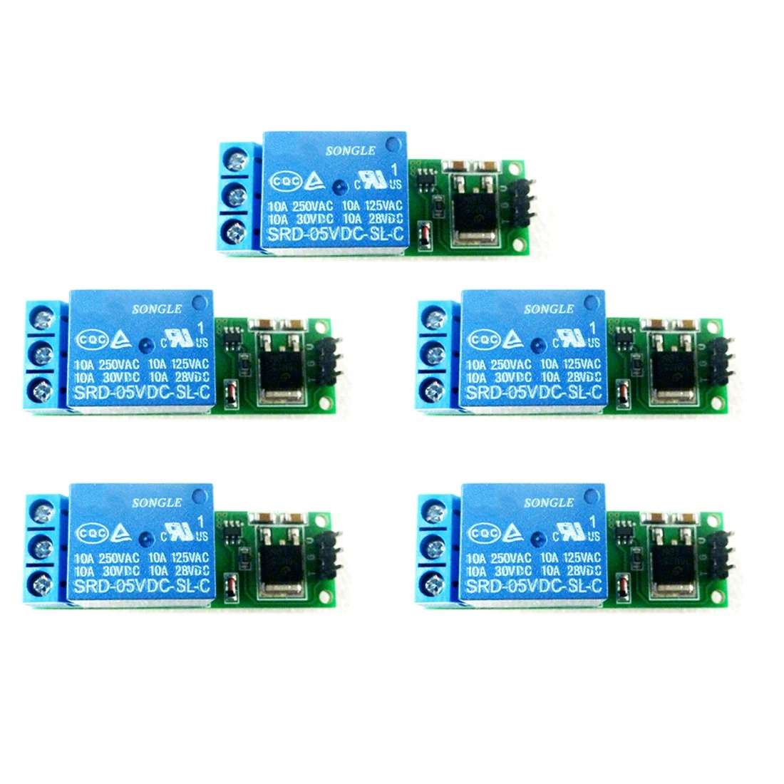 QWE-5Pcs 6-24V Flip-Flop Latch Relay Bistable Self-Locking Low Pulse Trigger Module