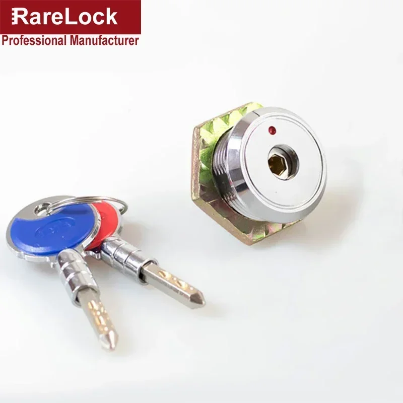 Brass Cabinet Cam Lock with 2 Computer Keys for Safe Box Door Drawer Equipment Rarelock JA72 G1