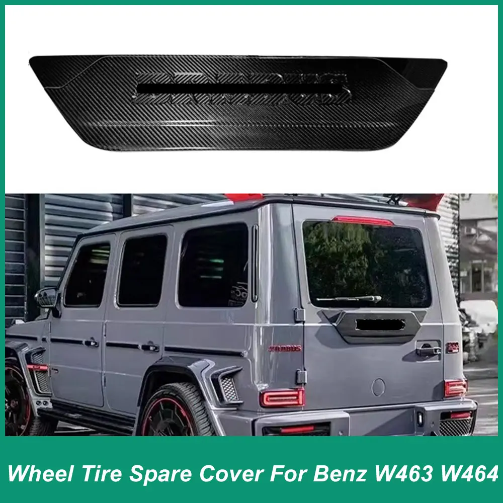 For Mercedes Benz G-Class W464 W463 G63 G500 G350 Luggage Middle Spare Tire Cover Barber Rear Cover Rocket Dry Carbon Cover wet