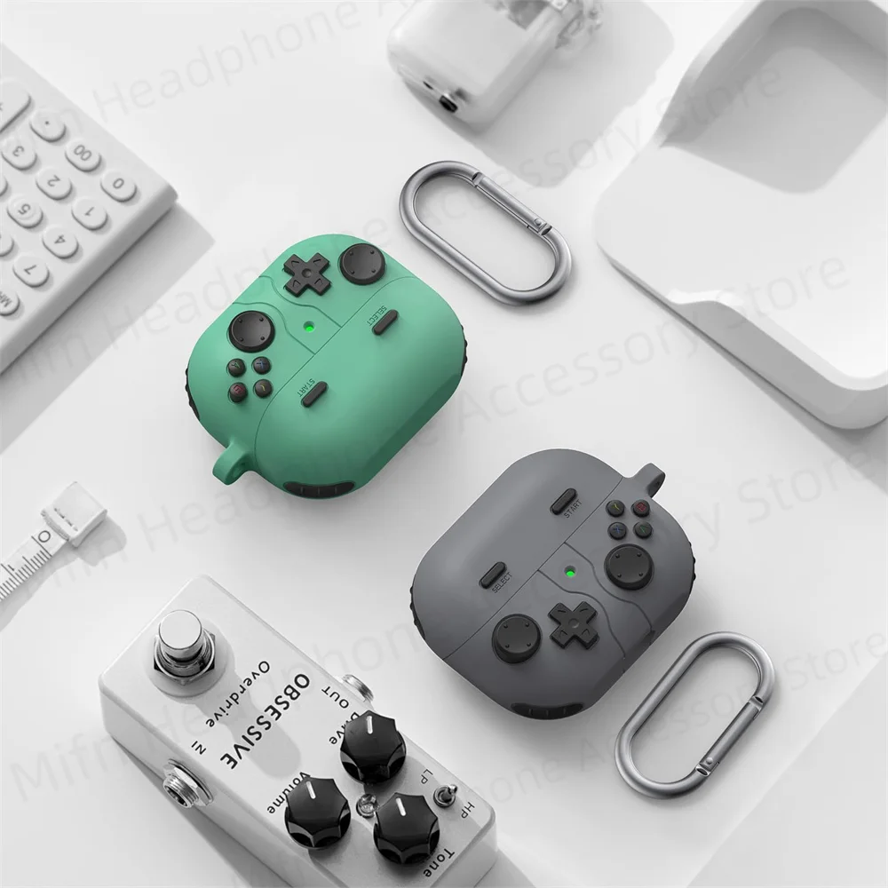 2 in 1 case for samsung buds 3/buds3 pro(2024)3D silicone cover games console case for galaxy buds2 pro/2/pro/live/fe/buds 3 pro