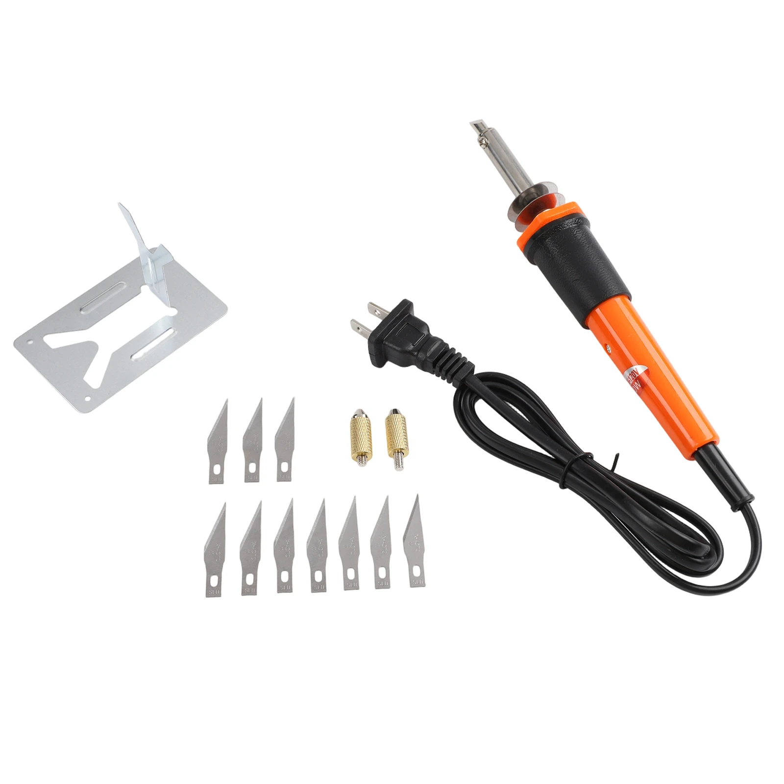 14Pcs Electric Hot Cutting Tool Kit With 10 For Blades For Plastic Cloth Foam Wood Rubber Stamp Thermal Crafting Set