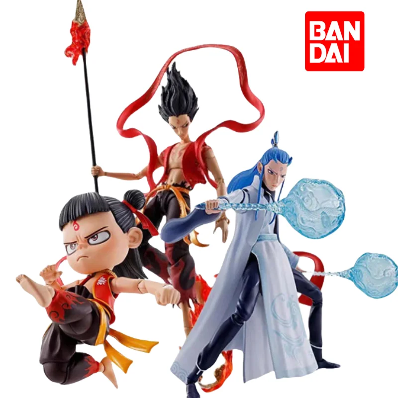 

Bandai SHF Nezha The Demon Child Descends to the World, Nezha Aobing Honghai'er, Genuine Mobile Handpiece