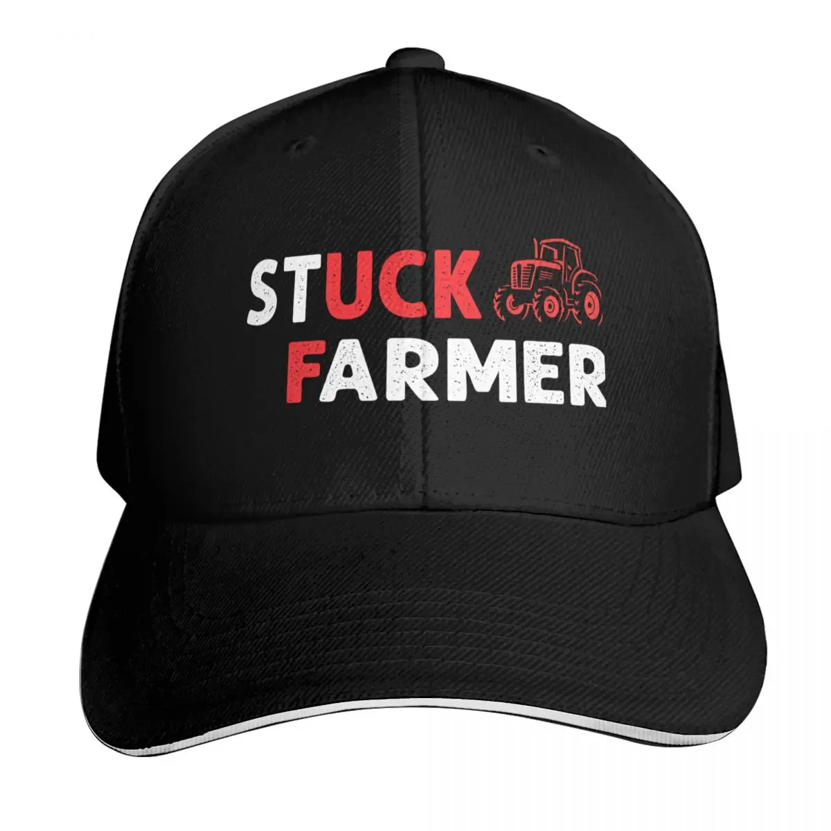 Stuck Farmer Keir Starmer Parody Baseball Cap Quick Dry Performance Cotton Twill Breathable Contrast Two Tone Brim