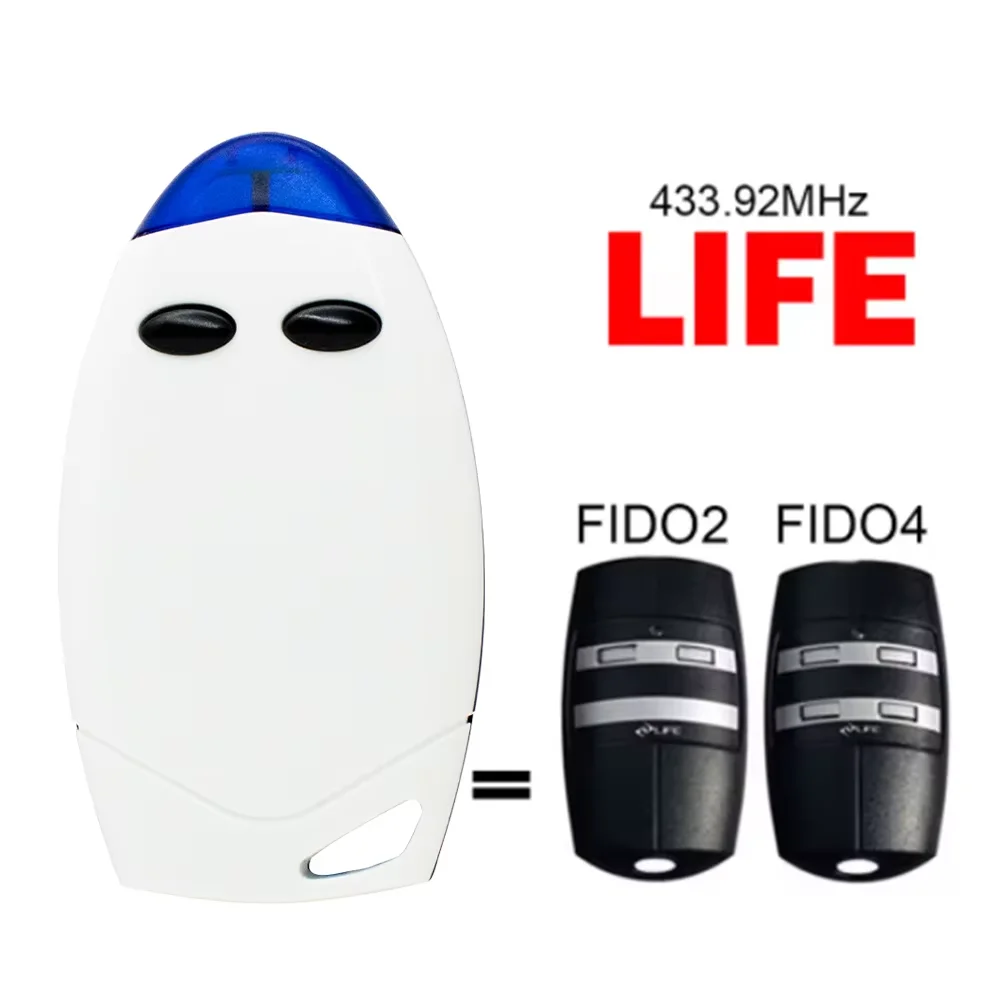 For LIFE FIDO FIDO2 FIDO4 VIP2 VIP4 VIP2R VIP4R STAR2 STAR4 BRAVO2 BRAVO4 Garage Remote Control