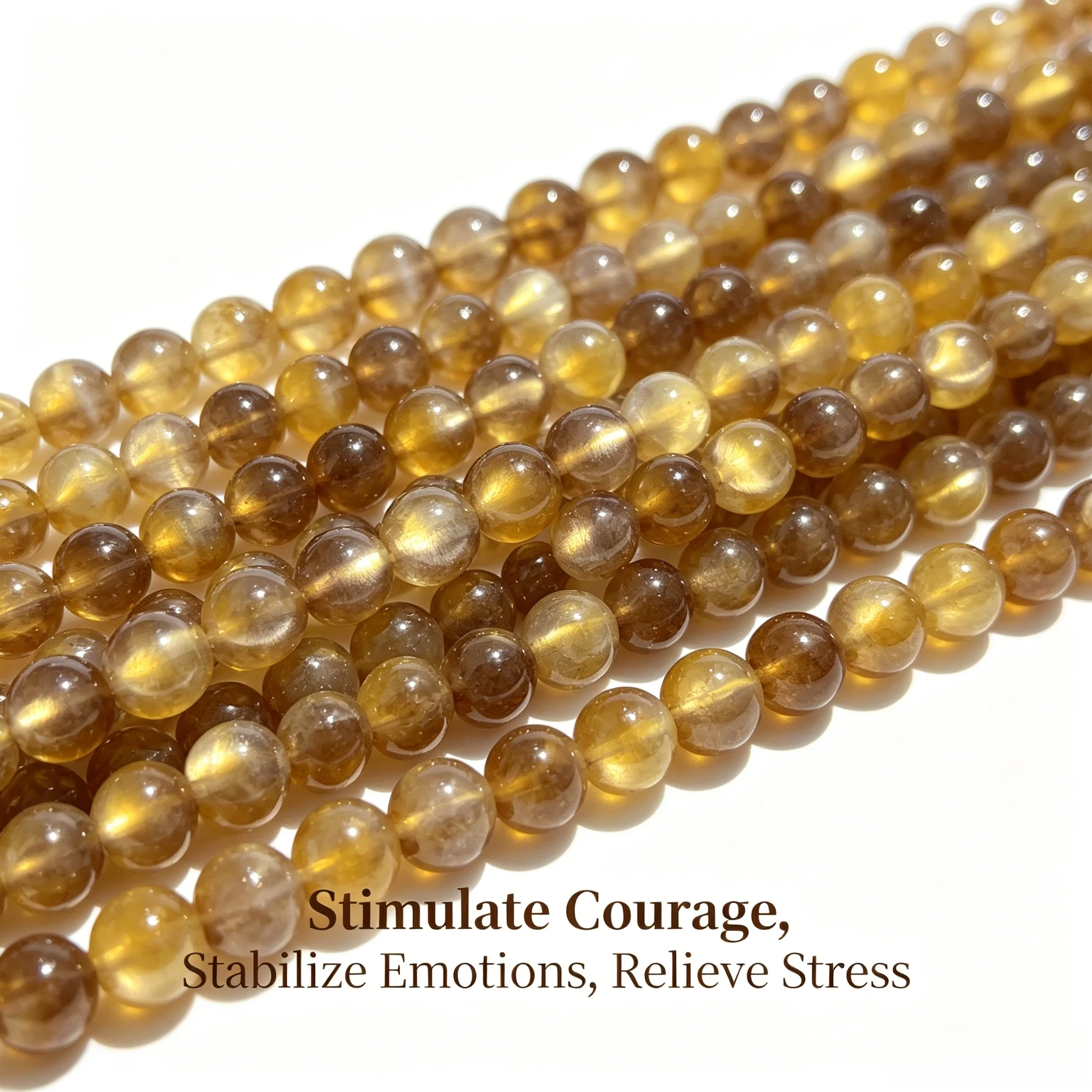Yellow-Brown Cat's Eye Beads Top Quality Natural Stone Round Beads 6 8 10mm Bracelet Necklace DIY Supplies Jewelrys Accessories