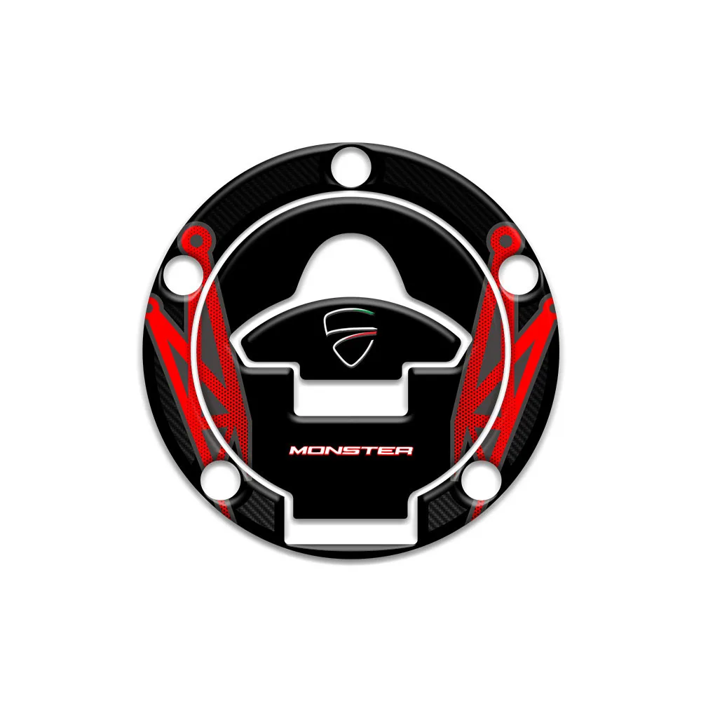 Untuk Ducati Monster Tank Pad stiker aksesori motor pelindung meliputi bagian Decal S2R 1200 950 937 900 821 800 797