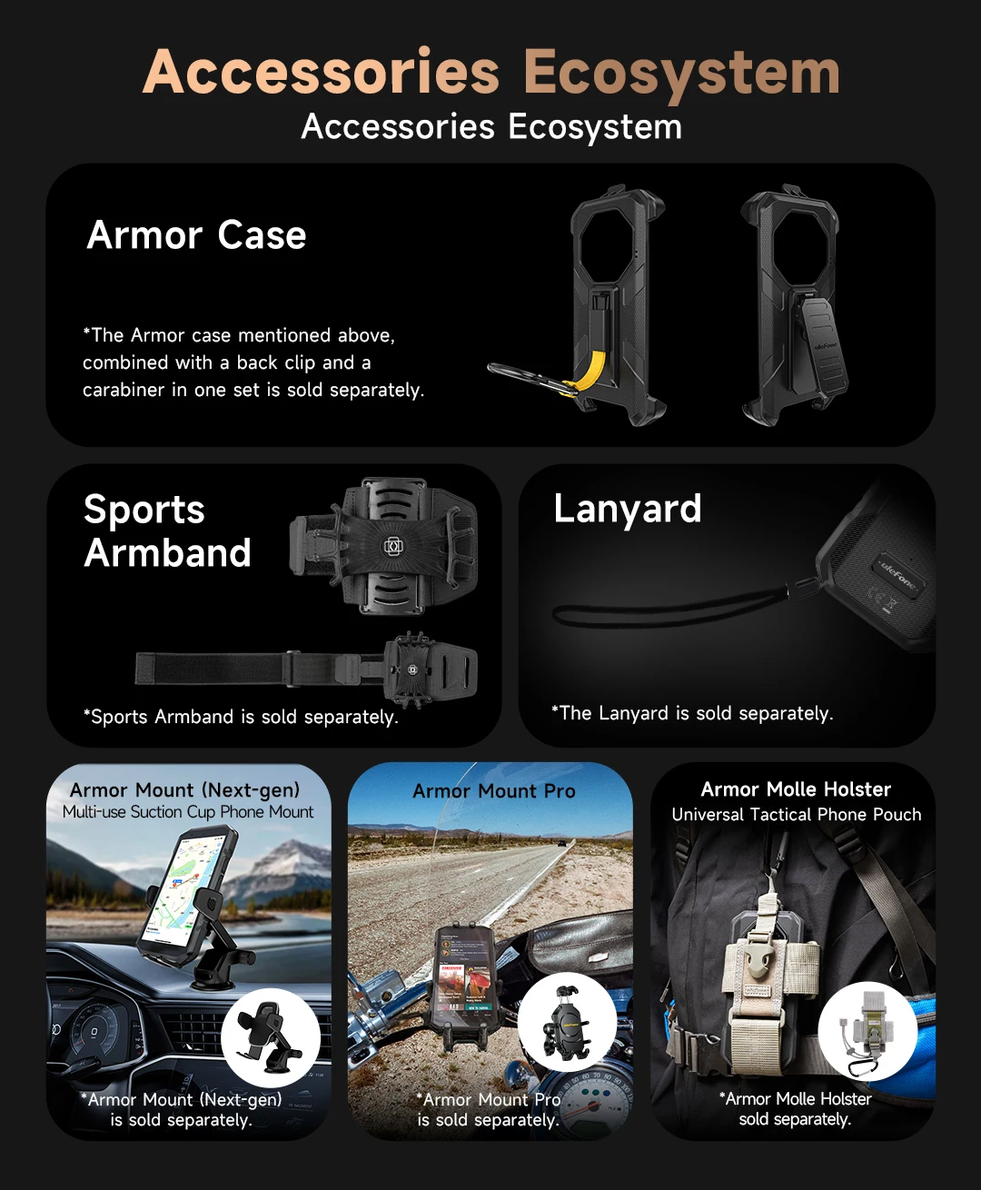 Ulefone Armor X16 Pro 10360mAh Glare Flashlight 5G Rugged Phone Smartphone Android 15 Up to 16GB+256GB 64MP Main Cam 6.56" 120Hz