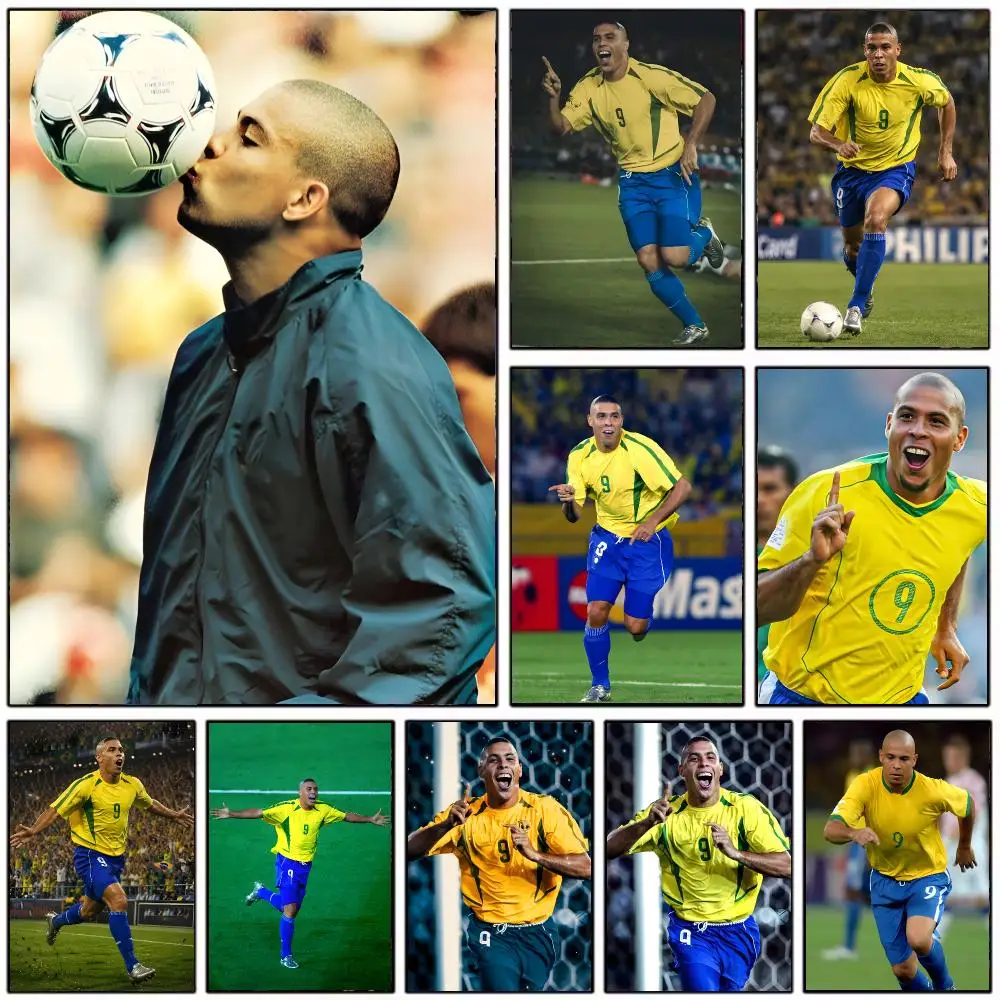 legendary footballer R-Ronaldo Nazario Poster Modern Home Decoration Interior Design & Contemporary Wall Art Collection