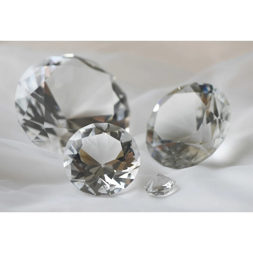 

25mm Artificial Diamond Crystal Drop Wedding Table Scatter Party Vase Filler Decorative Accent for Bridal Shower