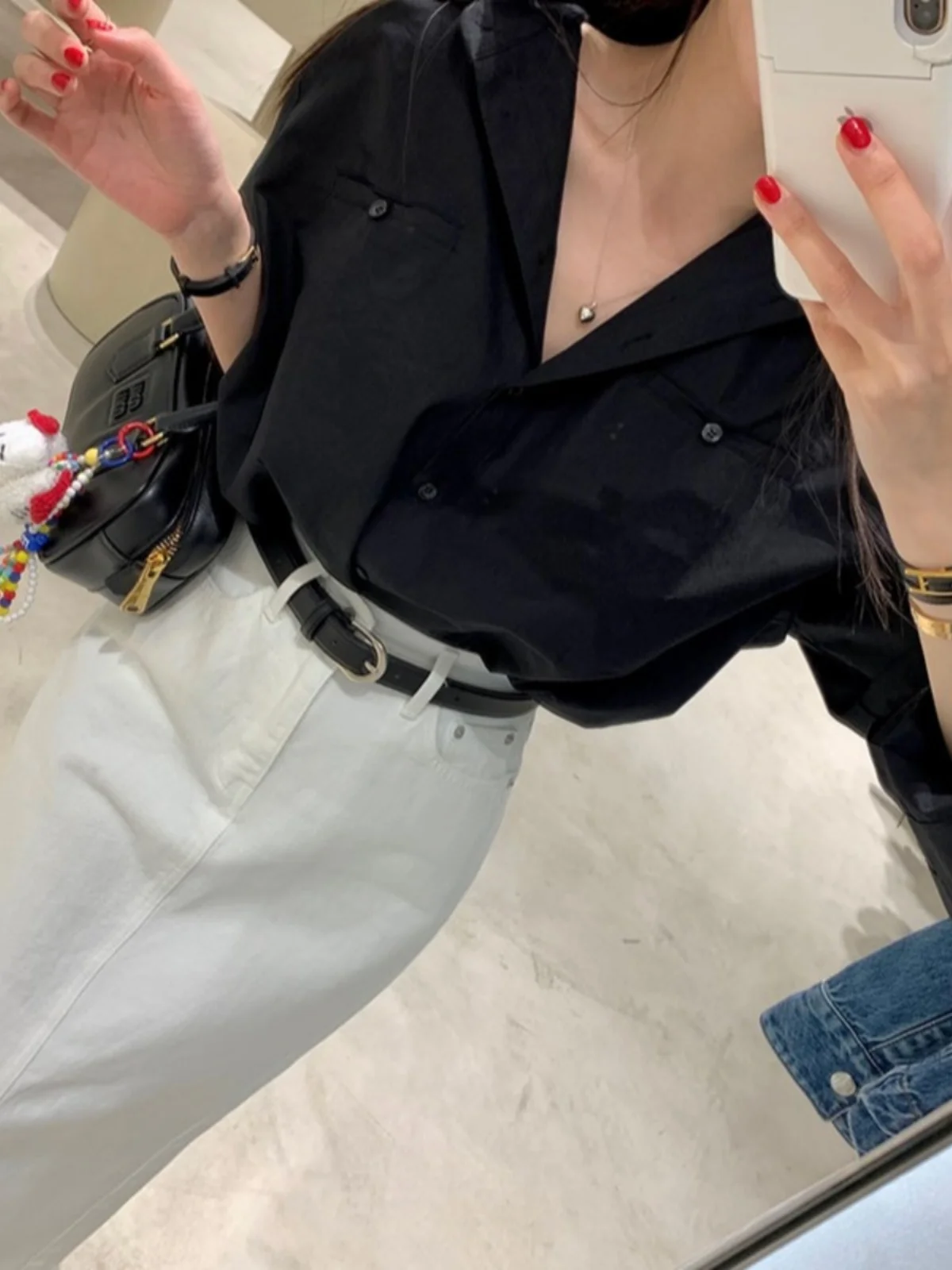 Coréen Sle taille haute Ba fente Denim jupe femmes Ele mince a-ligne longue jupe blanche nouveau 2025 Faion dames jupes