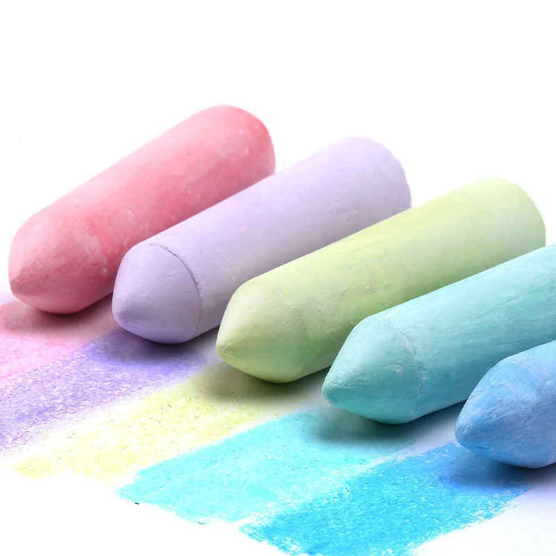 15 Colors 20 Pieces Children's Dust-free Chalk Set Students Painting Graffiti Pen Outdoor Games Safe Non-toxic Art Supplies