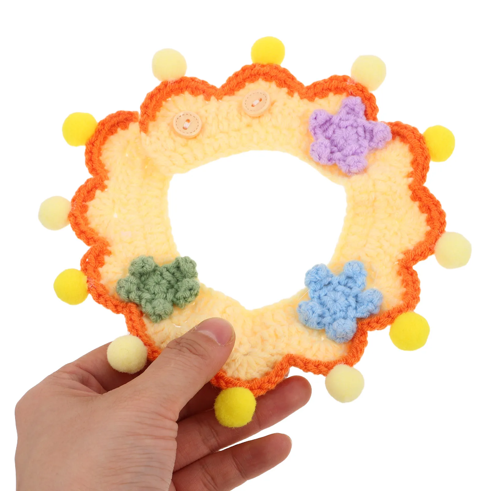 

Pet Collar Scarves Dog Tie Kitten Cat Collars Adjustable Size Soft Woolen Yarn Fashionable Neck B Style Durable Pet Costume