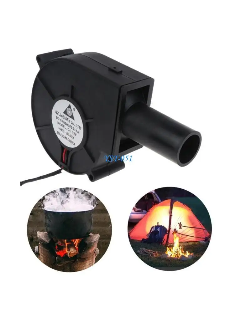 E15A BBQ Fan PWM Blower 97x97x33mm 12V 2A تدفق الهواء الكبير 100-240V AC مدعوم السرعة القابلة للتعديل في الولايات المتحدة للفحم