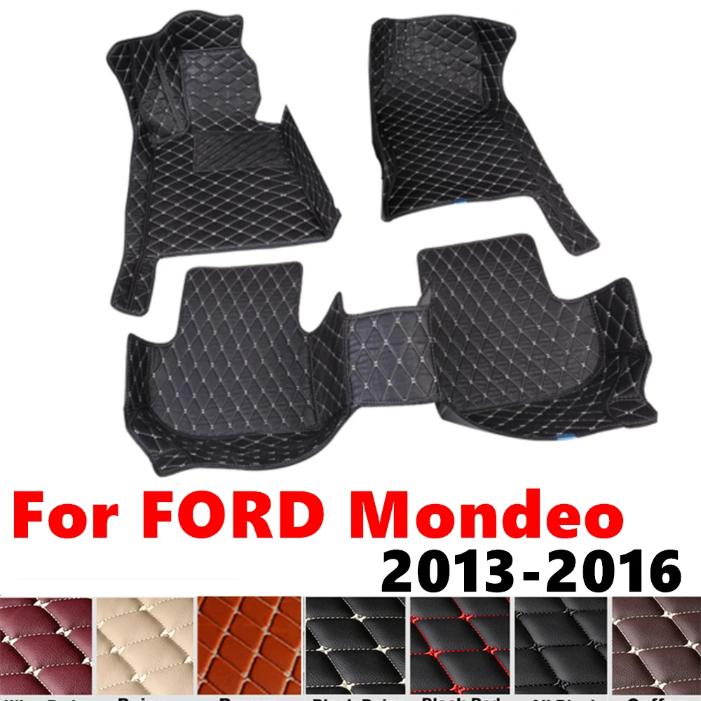 

Автомобильные коврики для Ford Mondeo 2016, 2015, 14, 2013, подходят под заказ, передняя и задняя напольная подкладка, накладки на ножки, коврик, аксессуары для интерьера